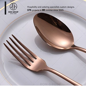 Good Quality Rose Gold Flatware For Restaurant Hotel
