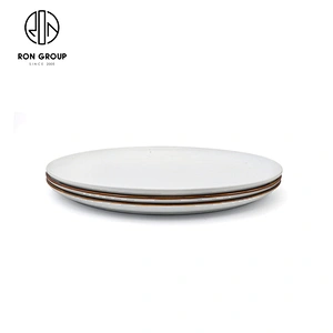 Wholesale Creative Porcelain Round Plate Pizza Steak Food Dinner Plates