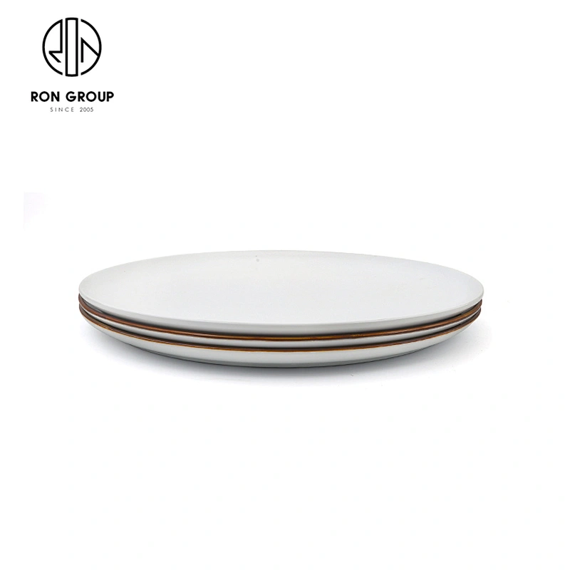 Wholesale Creative Porcelain Round Plate Pizza Steak Food Dinner Plates