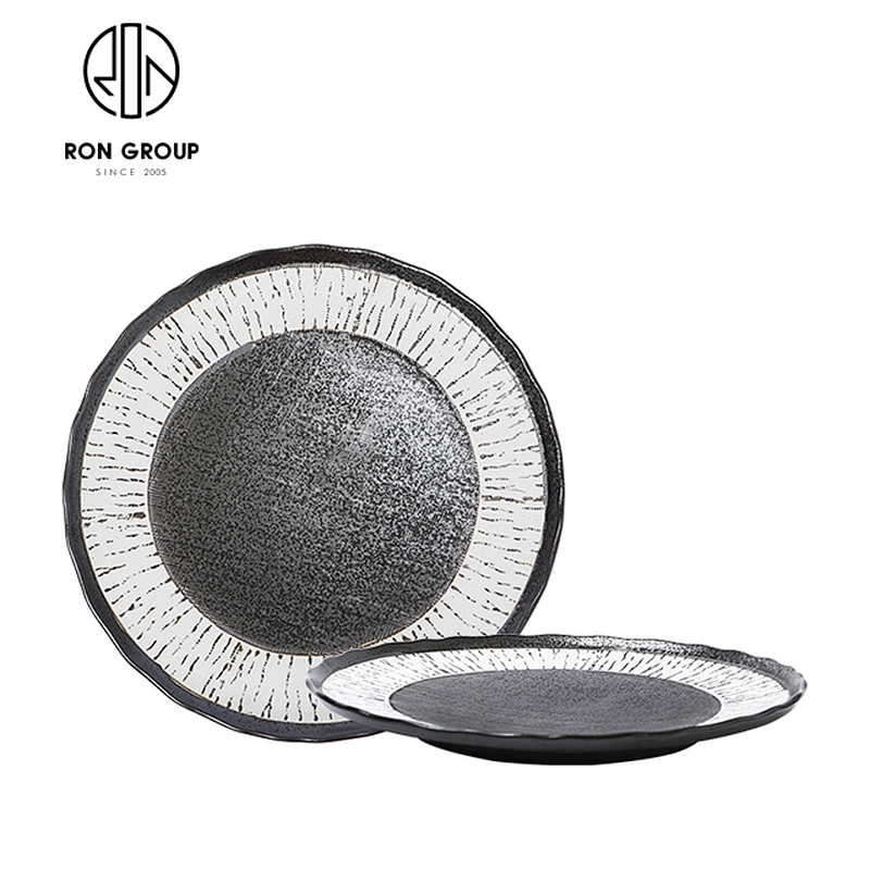 High Quality  Tableware Hotel Ceramic 10 Inch Dessert Porcelain Plate