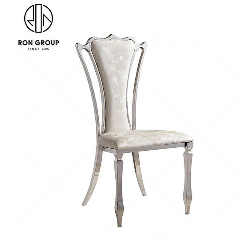 Elegant Design Stainless Steel Gold Color Dining Outdoor Chair Stainless Steel