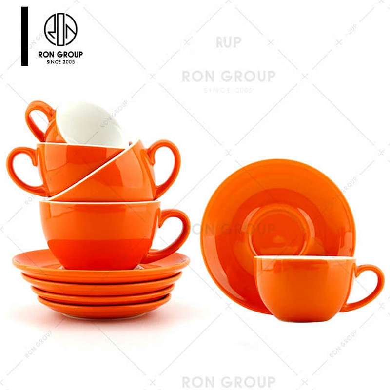 Wholesale Personalized White Ceramic Stylish Custom Coffee Cups