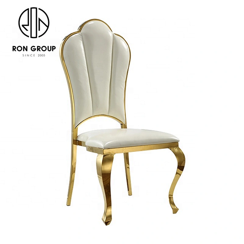 New Style Indoor Gold Stainless Steel Dining Chair
