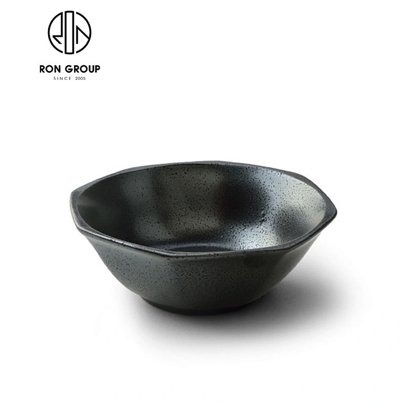 Food restaurant dinnerware ceramic bowl with handle