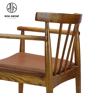 Nordic Style Soft Seat Wooden Furniture Cafe Chairs Restaurant Dining