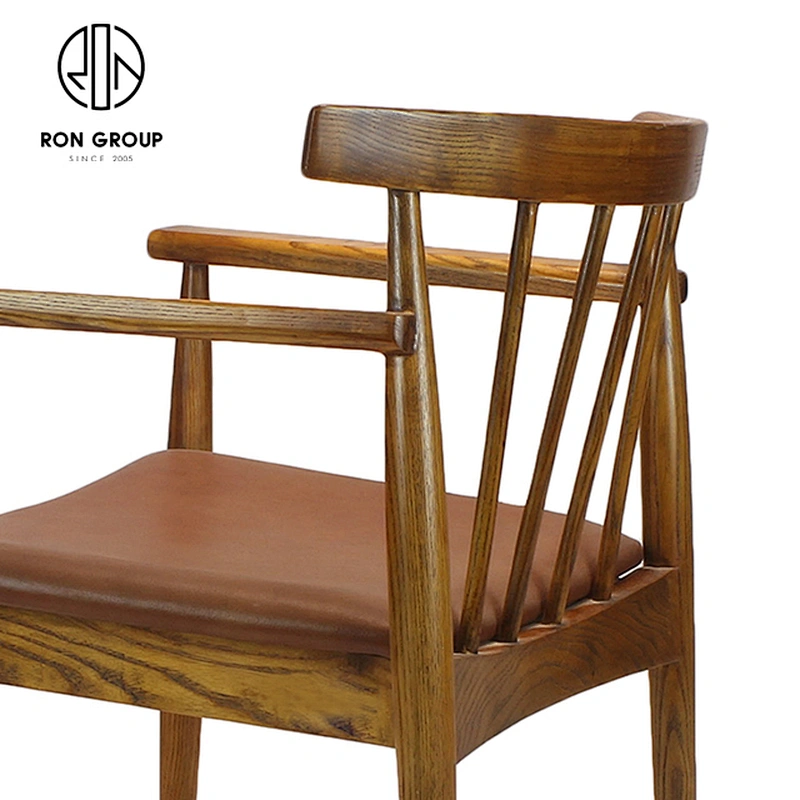 Nordic Style Soft Seat Wooden Furniture Cafe Chairs Restaurant Dining