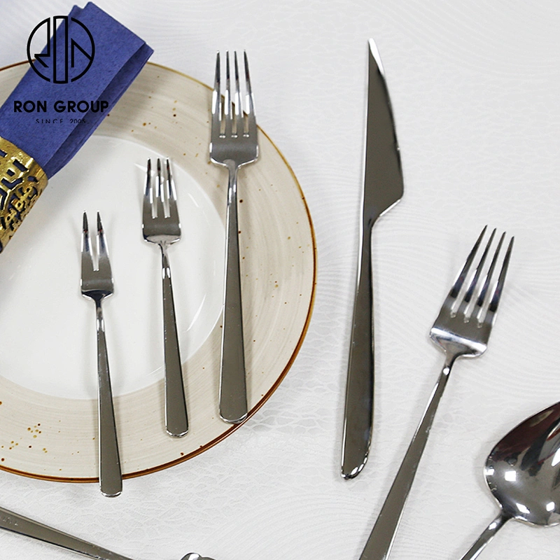 Wholesale Good Quality Restaurant Tableware Cutlery Set Silver Flatware