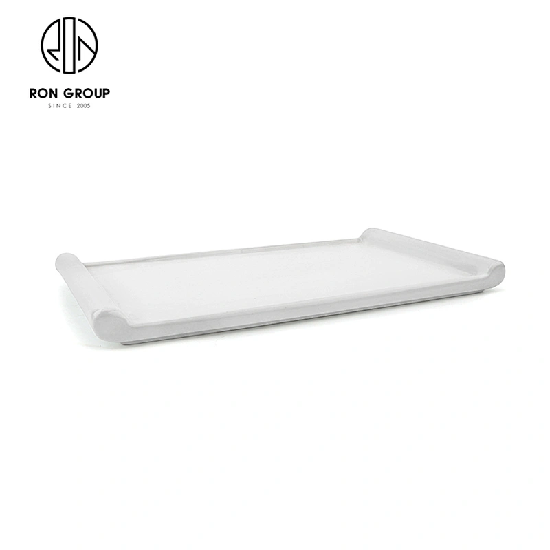 Hotel Modern Tableware Porcelain White Food Dessert Book Shape Plate