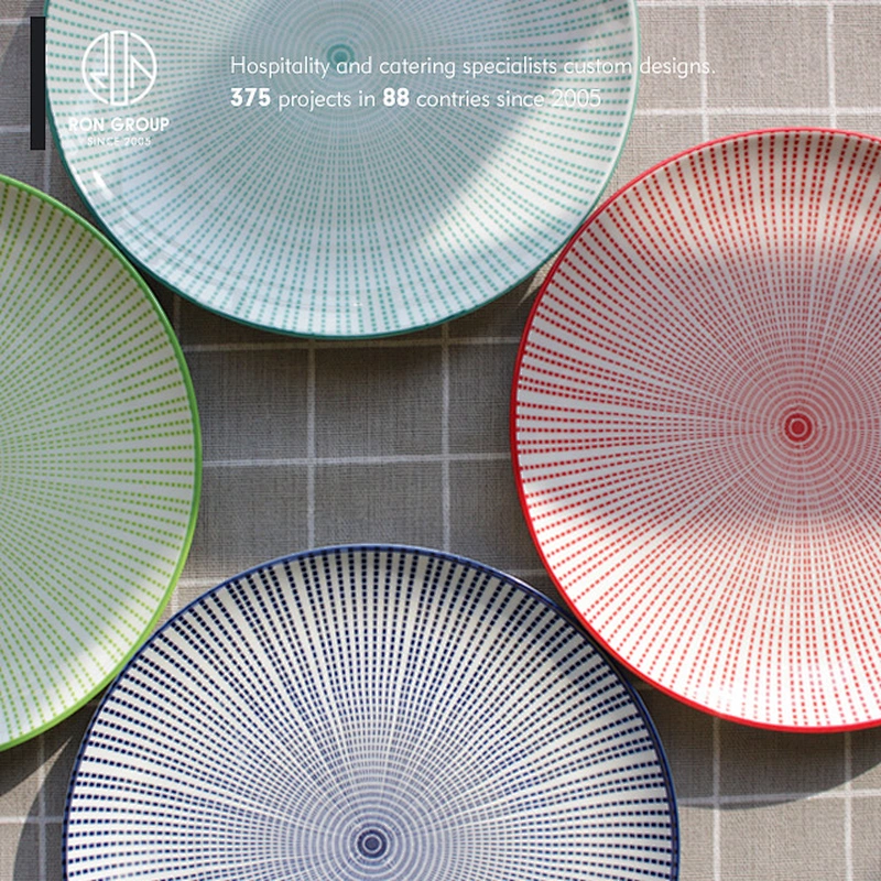 Ceramic dinner plate 7cm round