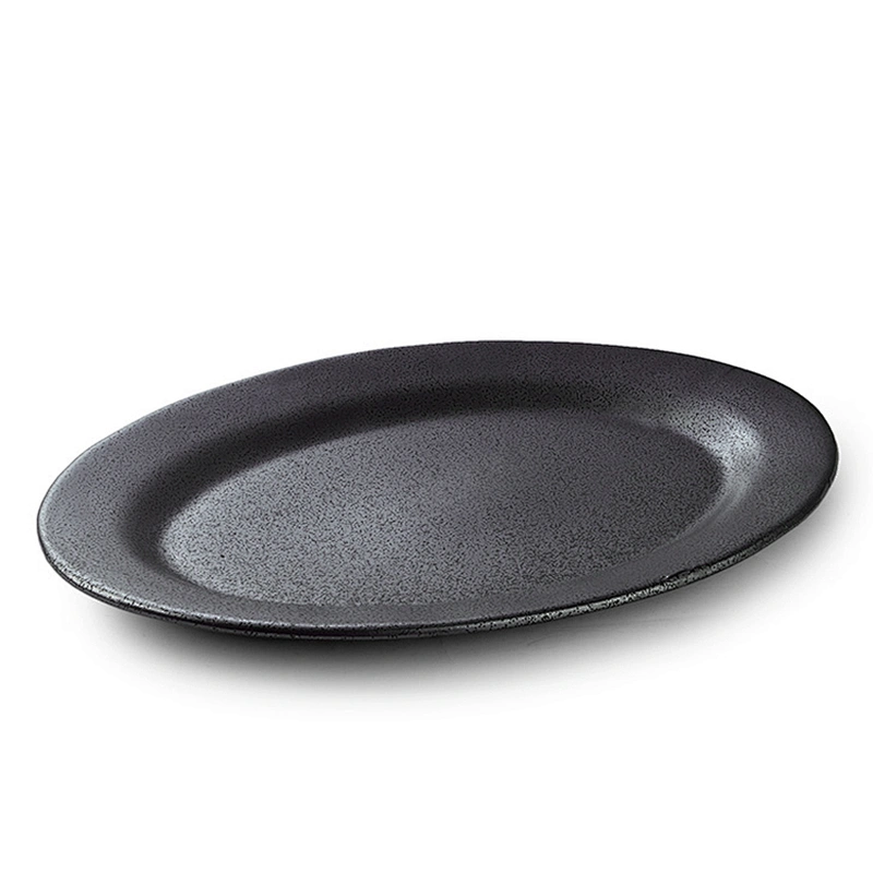 Restaurant Family Universal Round Durable Black Dinner Plate