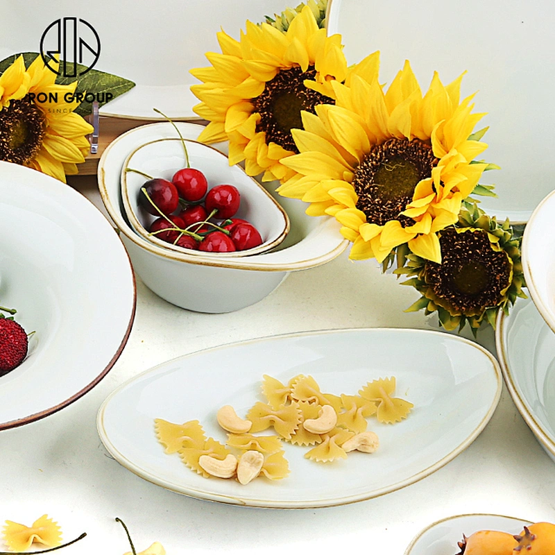 1.04 Kg Retsaraunt Random Cyan Created Ceramic Dishes Shallow Plate