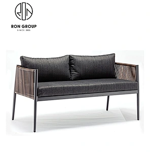 Wholesale Outdoor Furniture Aluminum Frame Rattan Sofa For Restaurant