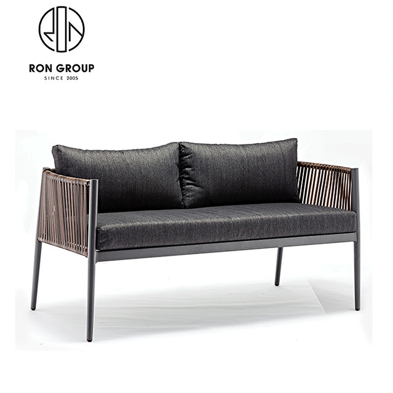 Wholesale Outdoor Furniture Aluminum Frame Rattan Sofa For Restaurant