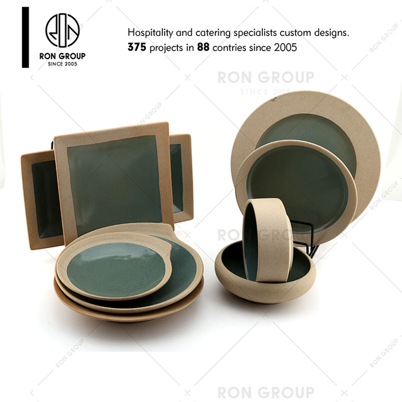 High Quality Eco friendly Portable Restaurant Ceramic Dining Plate