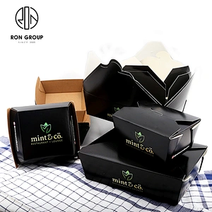 Wholesale Restaurant Custom Logo Disposable Takeaway Food Container