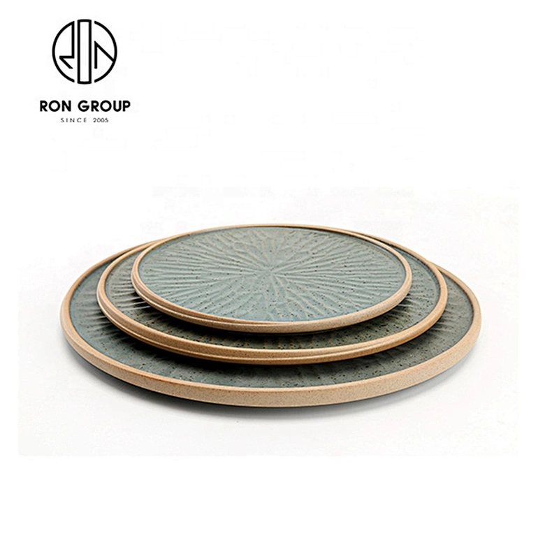 High Temperature Clay Portable Material Flat Round Plate
