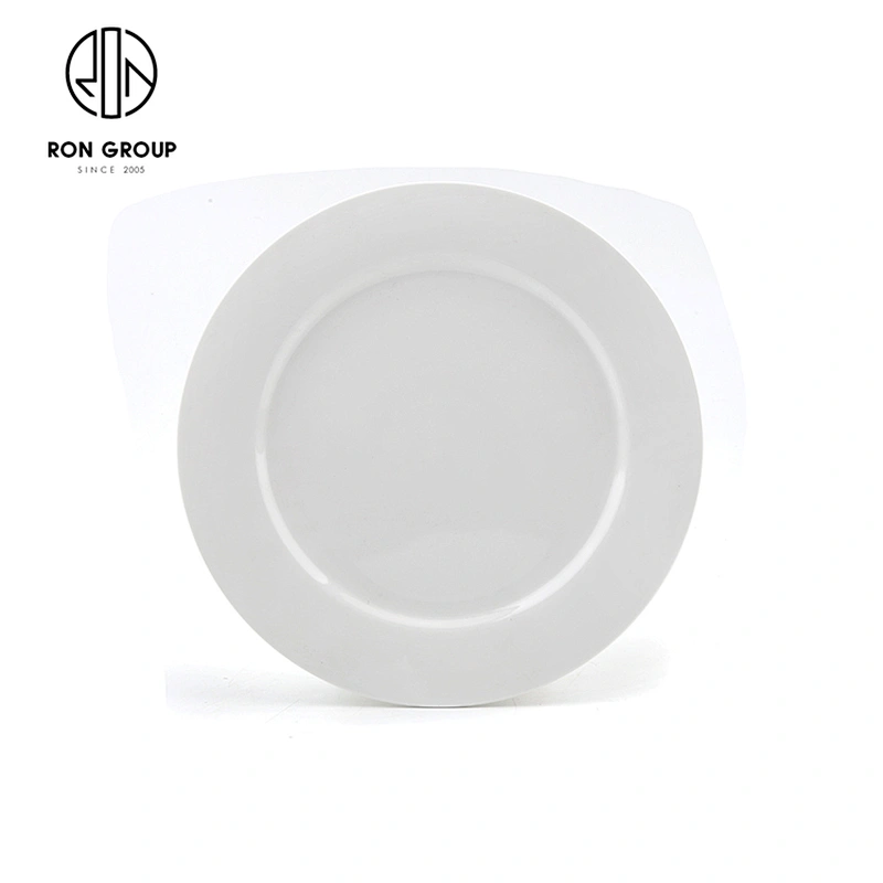 High Quality Home Tableware Porcelain Food Flat Round Dinner Plate