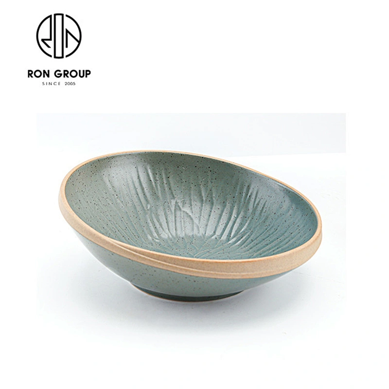 Wholesale Large Capacity Restaurant Bevel Bowl Cutlery Set
