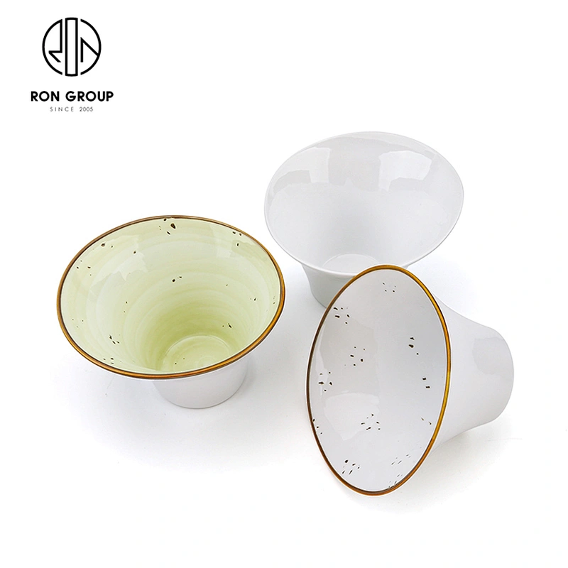 Bevel Design Restaurant Hotel  Multiple Colors Salad Pasta Bevel Bowl