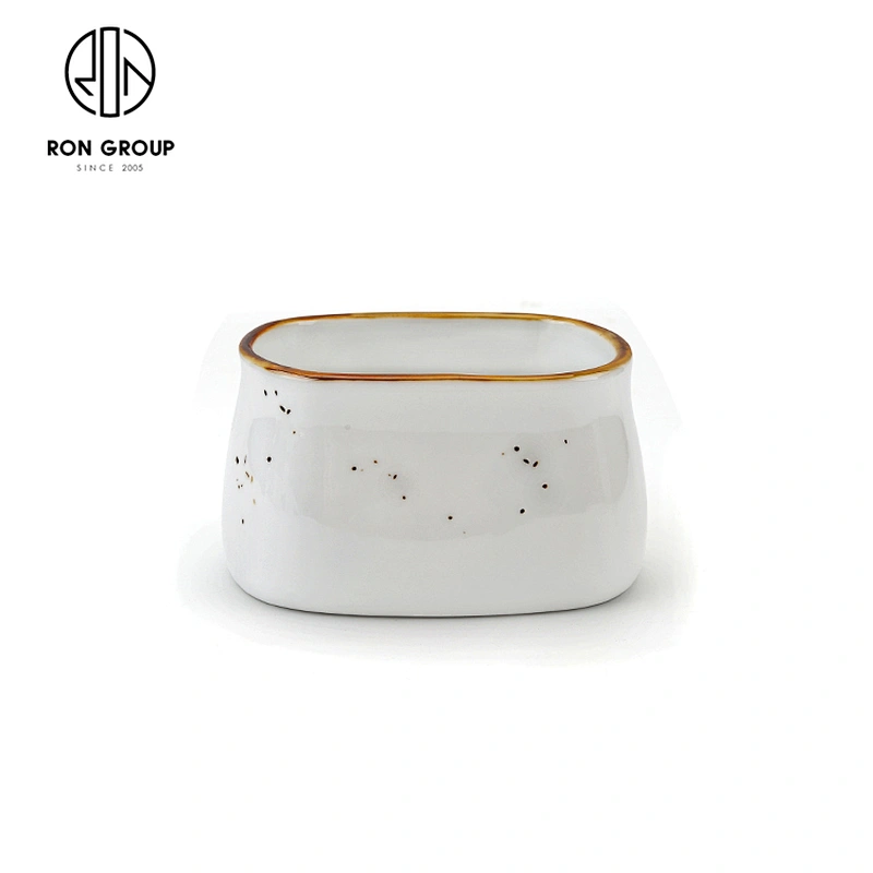 Hot Sale Small Storage Bowl Square Bowls Porcelain Sugar Bowl