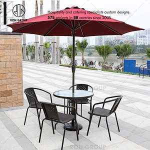 Hot Sale Simple Restaurants Outdoor Table And Chair