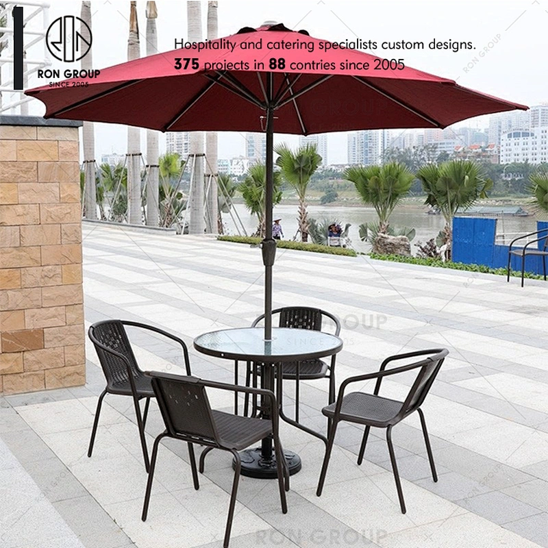 Hot Sale Simple Restaurants Outdoor Table And Chair