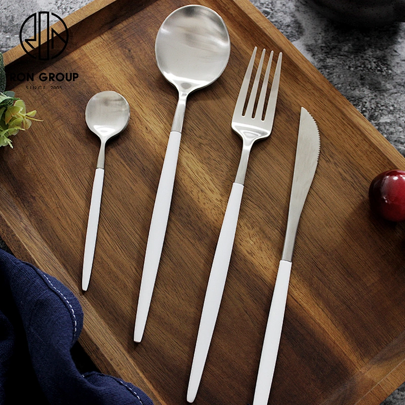 Wedding Restaurant Silver Plated Premium Stainless Steel Flatware Set