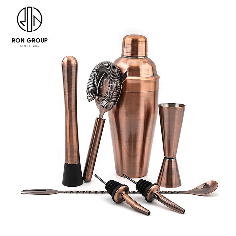 Cocktail Shaker Set Promotional 700ml Plastic Bottle Shape Cocktail Shaker