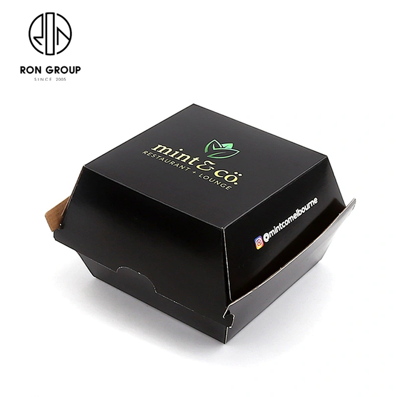 Wholesale Restaurant Customized Disposable Take Away Paper Burger Box
