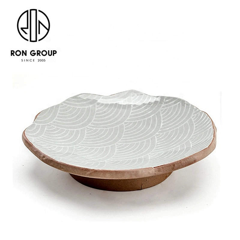 Customized Good Quality 7.5 Inch Irregular Shape High Feet Plate