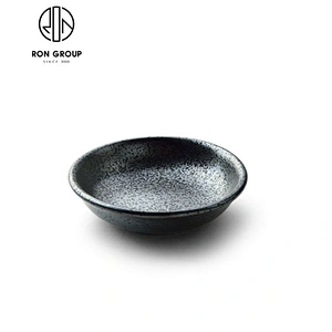 small dishes black matte print round plates ceramic cake dishes