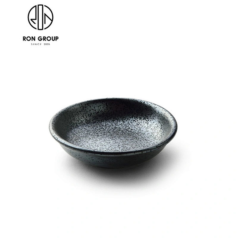 small dishes black matte print round plates ceramic cake dishes