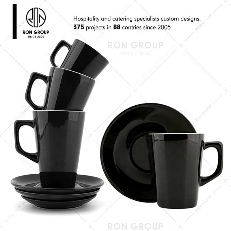 Custom Plain Restaurant Portable White Coffee Ceramic Mug