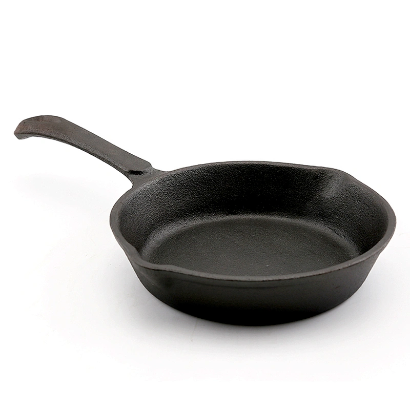 Home Kitchen Lightweight Round Portable Cast Iron Fry Pan