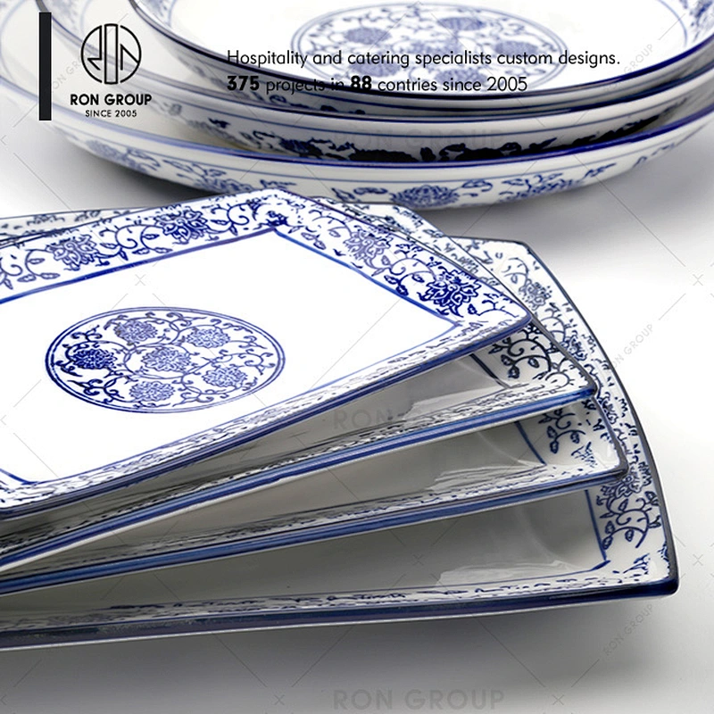 Wholesale Hotel Restaurant Porcelain Dinner Serving Plates