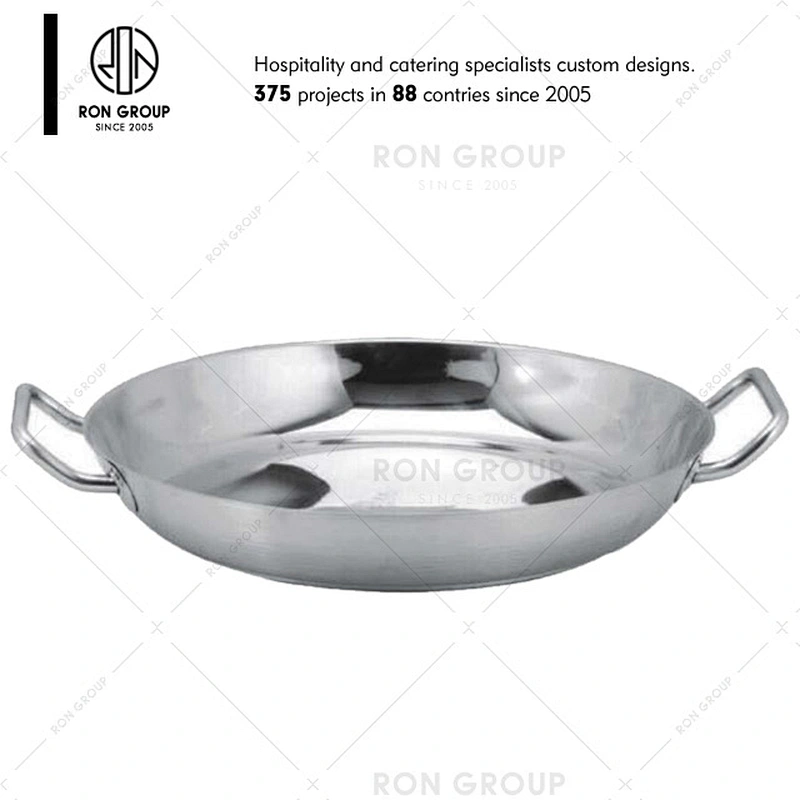 RON Hot Sale Stainless Steel Fry Pan for Restaurant