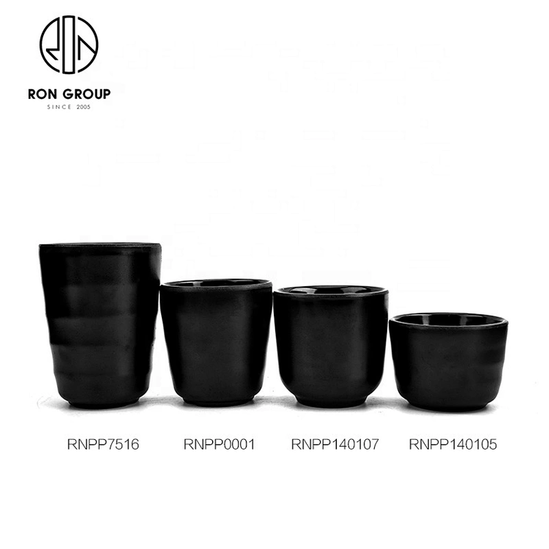 Hot Sale In Japanese Eco-friendly Frosted Black Melamine China Tea Cup