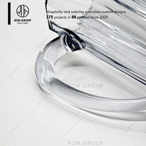 Restaurant supplier wholesale new design 1 Liter clear plastic beer pitcher