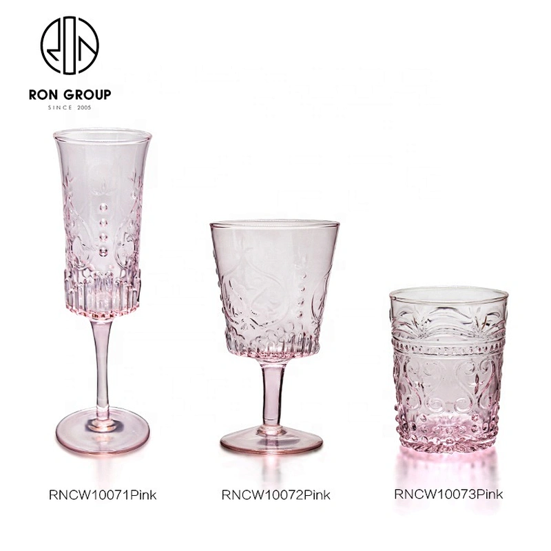 Best Selling Wedding Drinkware Crystal Grey/Blue/Pink Champagne Glass