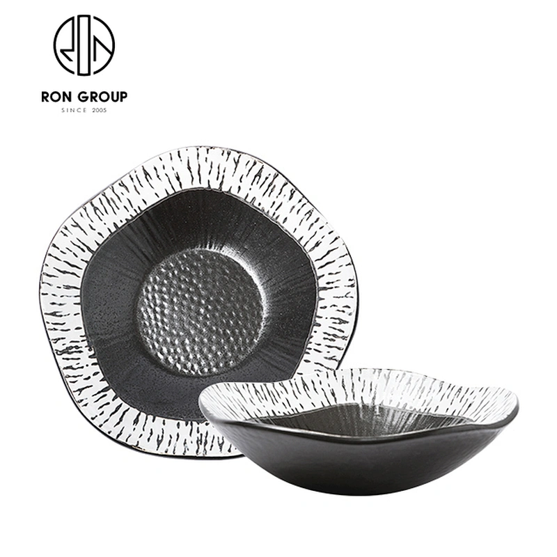 Hotel Creative Fashion Design Ceramic Fruit Salad 7'' Lotus Bowl