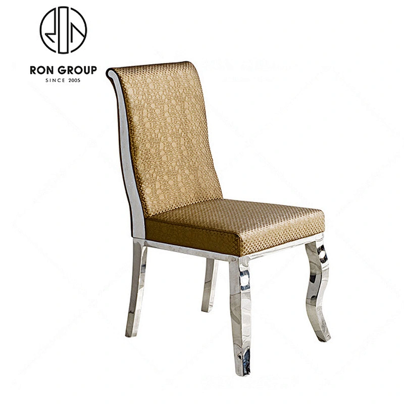 infinity silver stainless steel banquet chair