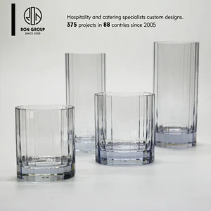 Wholesale Food A Grade restaurant tableware 550ml acrylic glassware