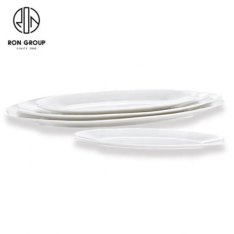 Wholesale And Retail Long Oval Soup Plate For Hotel And Restaurant