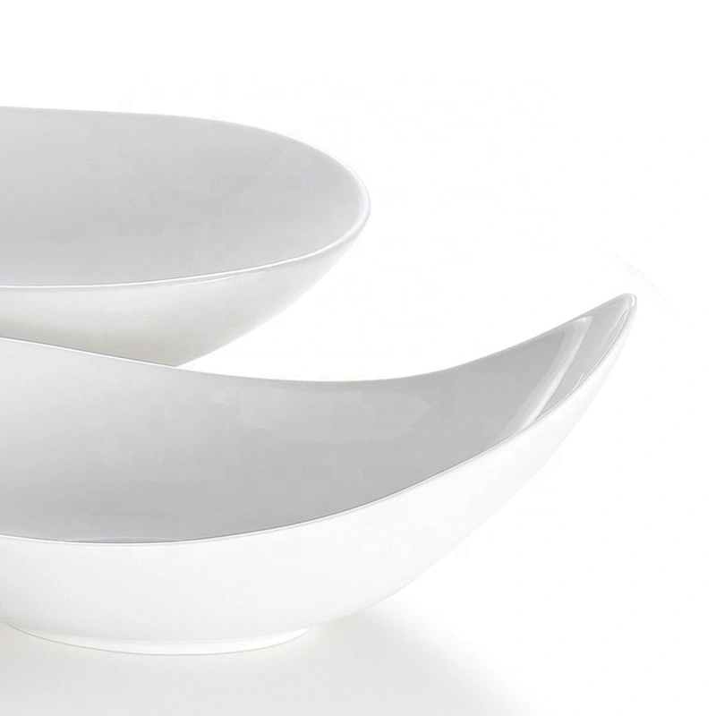 2020 Well Designed White Ceramic Angle Bowl With Wholesale Price