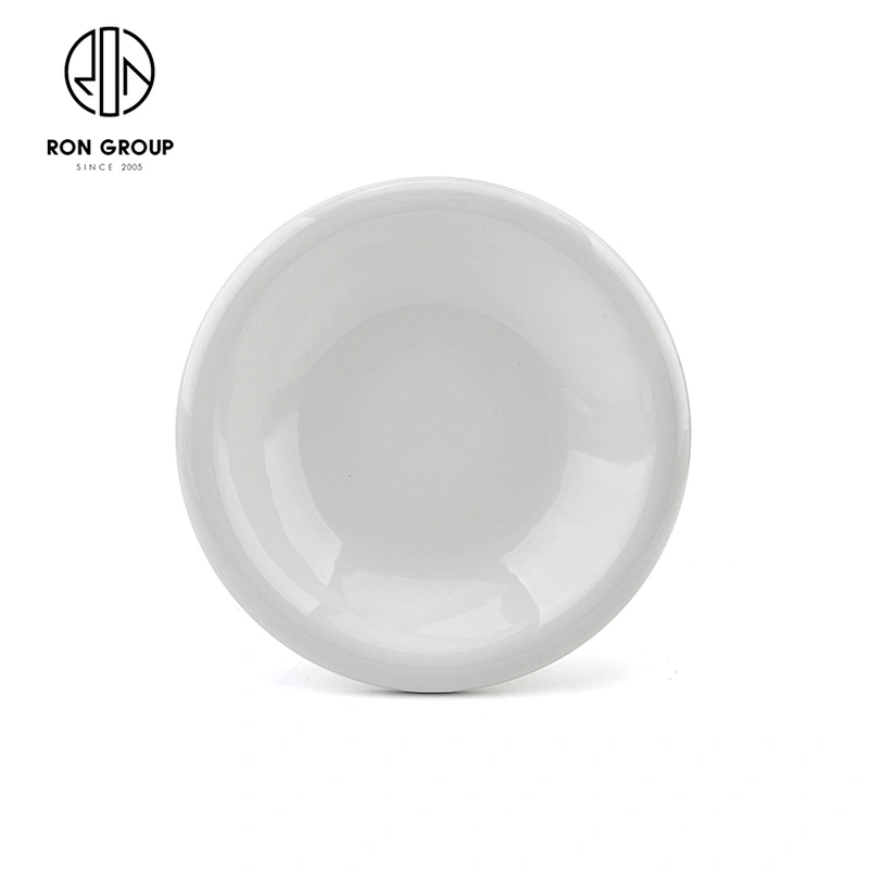 Wholesale 10 Inch Porcelain Dinnerware White Round Porcelain Plate For Hotel