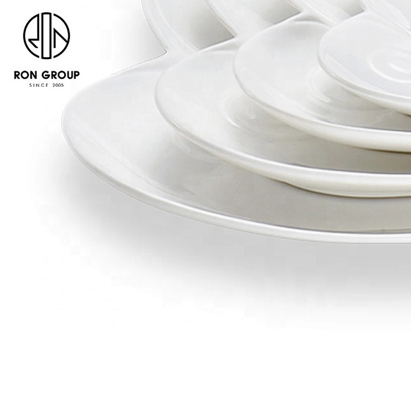 Lovely Ceramic Heart Shape  Plate Tableware For Restaurant And Hotel