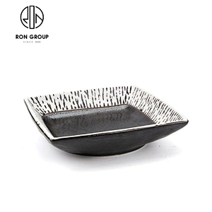 Hot Sale Hotel Japanese Style 6.25 Inch Ceramic Square Dinner Plate