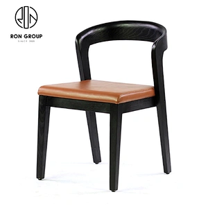 Wholesale Comfortable White Ash Wooden Dining Chairs Modern For Restaurant