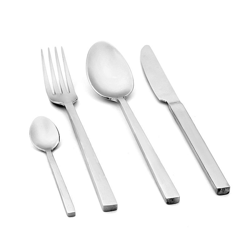 Hot Sale Wedding Restaurant Silver Pink Color SS304 Wedding Flatware Set