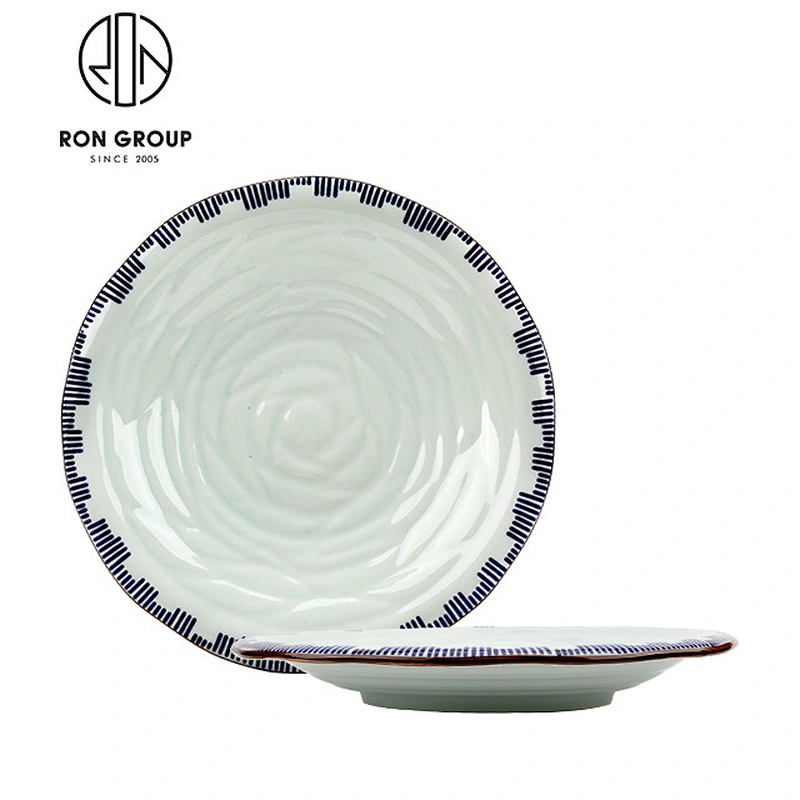 Hotel Restaurant Modern Round Ceramic Plate